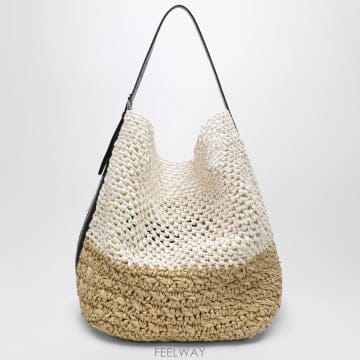 Toteme 26FW ��Ʈme ��Ʈ �� with ��Ʈ detail in ecru raffia 263WAL853FB064726FW ��Ʈme ��Ʈ �� with ��Ʈ detail in ecru raffia 26