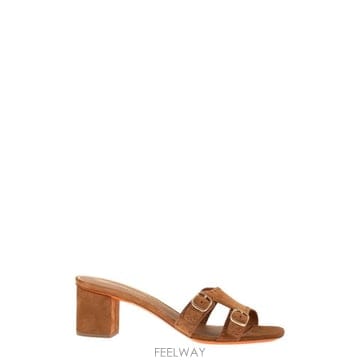 | Other Brand | 26SS Santoni Suede mule ���� with double buckle �� block �� WHYU26SS Santoni Suede mule ���� with double buckle �� blo
