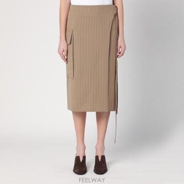 Victoria Beckham 25SS ���丮�ƺ��� ���� coloured pinstriped wrap ��ĿƮ 1125WSK006039AWO25SS ���丮�ƺ��� ���� coloured pinstriped wrap ��ĿƮ
