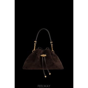 Jimmy Choo 26FW ������ BORSE A TRACOLLA CINCHSMALLSUECOFFEEGOLD TP5780792226FW ������ BORSE A TRACOLLA CINCHSMALLSUECOFFEEGOLD T