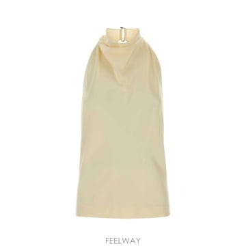 Stella McCartney 26SS ���ڶ� ��īƮ�� Cream satin ž 6T02703FU3029210 TP57850842526SS ���ڶ� ��īƮ�� Cream satin ž 6T02703FU3029210 T