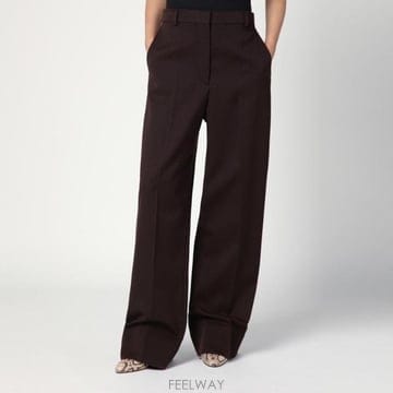 Stella McCartney 25FW ���ڶ� ��īƮ�� Straight ���� trousers in plum �� 6402243GU70060025FW ���ڶ� ��īƮ�� Straight ���� trousers in plum ��