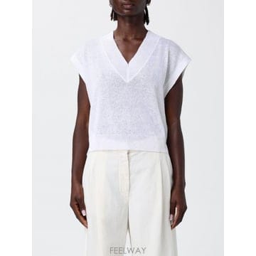 Brunello Cucinelli 26SS ���ڷ� ��ġ�ڸ� Maglia in misto lino con micro paillettes ����26SS ���ڷ� ��ġ�ڸ� Maglia in misto lino con micro 