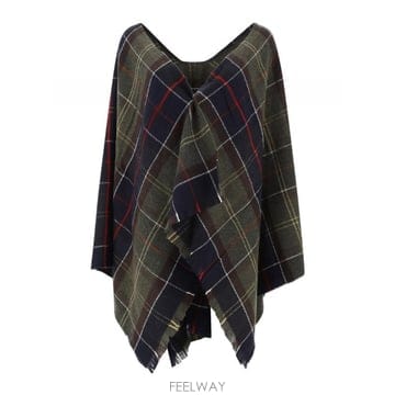 Barbour 울 스카프 with tartan pattern in various shades  Unfinis