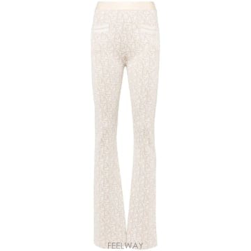 Palm Angels 24SS �ʿ����� �ʿ����� Monogram Jacquard ��Ʈ Trousers PWHG026R24KNI0024SS �ʿ����� �ʿ����� Monogram Jacquard ��Ʈ Trousers