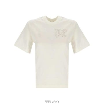 Palm Angels 24SS �ʿ����� ȭ��Ʈ t ���� with monogram PWAA044R24JER0010303 TP578324SS �ʿ����� ȭ��Ʈ t ���� with monogram PWAA044R24JE
