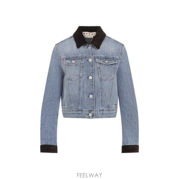 Marni 25FW Marni Marni Washed Bull ���� Trucker Cropped ���� JKJD0392S25FW Marni Marni Washed Bull ���� Trucker Cropped ����
