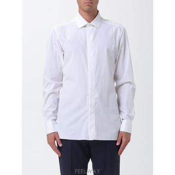 Zegna 26SS ������ Camicia classica Zegna in popeline di cotone e seta26SS ������ Camicia classica Zegna in popeline di coto