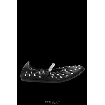 Jimmy Choo 26FW ������ Jade ballet flats JADEBALLERINAQEPXBLACKCRYSTAL TP526FW ������ Jade ballet flats JADEBALLERINAQEPXBLACKCR