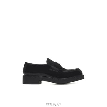 PRADA 26FW ����� Chocolate moccasins in ���� brushed ���� 2DE127G000055F26FW ����� Chocolate moccasins in ���� brushed ���� 2