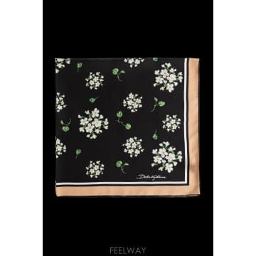 Dolce&Gabbana 26SS ��ü�ذ��ٳ� ��ũ ��ī�� with floral motif FN092RGDDUMHX6BX TP578426SS ��ü�ذ��ٳ� ��ũ ��ī�� with floral motif FN092R