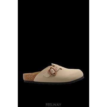 Birkenstock BIRKENSTOCK Boston Flower Buckle Kids clogs 10306300SANDCASTBIRKENSTOCK Boston Flower Buckle Kids clogs 10306300SA