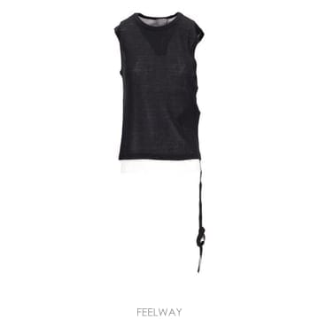 Ann Demeulemeester 25SS �� ����̽��� Biba Sleeveless ž Viscose ��ư Rib B0011981FA570025SS �� ����̽��� Biba Sleeveless ž Viscose ��ư Rib