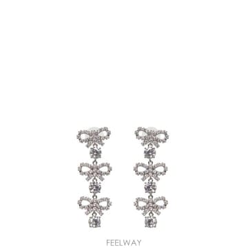 Self Portrait 26SS Self portrait Drop earrings with bows PF25612ESLSILVER26SS Self portrait Drop earrings with bows PF25612ESLS