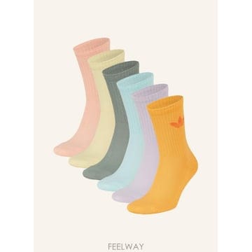Adidas ADIDAS 6 pack of �縻 TREFOIL CUSHION CREW 100166262316000 TP5ADIDAS 6 pack of �縻 TREFOIL CUSHION CREW 10016626231
