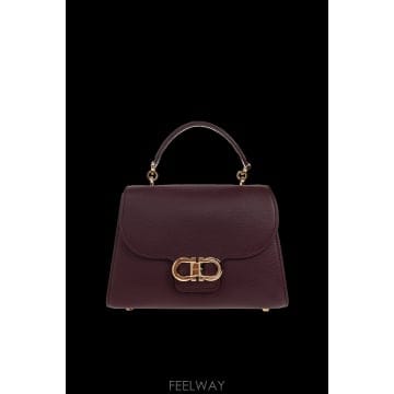 Ferragamo 26FW ����䷹ ��󰡸� Double Gancini �� 21A681DOUBGTHM796617PLUM TP526FW ����䷹ ��󰡸� Double Gancini �� 21A681DOUBGTH