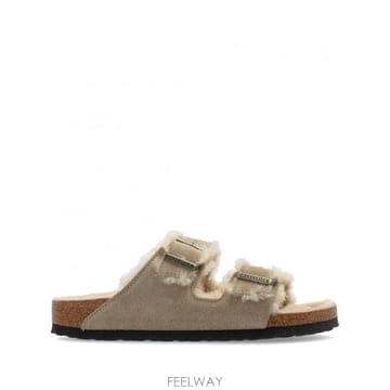 Birkenstock 26FW BIRKENSTOCK ARIZONA SHEARLING �� SUEDE S��ALS 1028293TAUP26FW BIRKENSTOCK ARIZONA SHEARLING �� SUEDE S��ALS 102