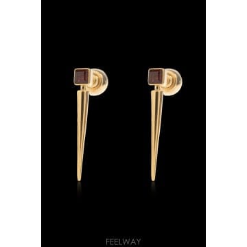 JIL SANDER 26FW ������ Brass earrings with stone J11VG0357P9364712 TP5774626FW ������ Brass earrings with stone J11VG0357P936471