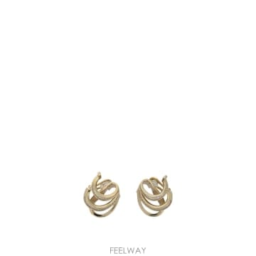Ferragamo 25FW ����䷹ ��󰡸� Triplo Gancini Earrings 0788156GOLD TP575651725FW ����䷹ ��󰡸� Triplo Gancini Earrings 0788156