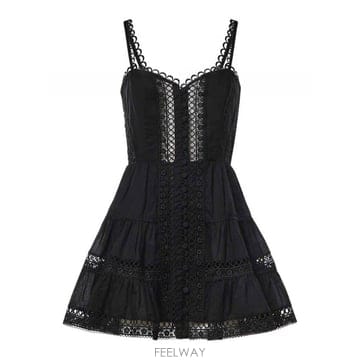 | Other Brand | 26SS ���η����� Lenora ��ư Voile �� ���̽� �̴� �巹�� 261603BLACK TP57930526SS ���η����� Lenora ��ư Voile �� ���̽� �̴� �巹
