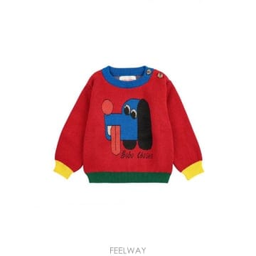 BOBO CHOSES 25FW �������� DOGGY MATE JACQUARD ���� B225AB121611 TP57839802825FW �������� DOGGY MATE JACQUARD ���� B225AB121611 TP