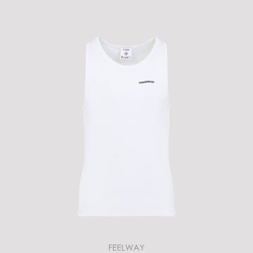 CASABLANCA 26SS CASABLANCA Casablanca Ribbed ��ũ ž MSP26JTS05702WHITE TP26SS CASABLANCA Casablanca Ribbed ��ũ ž MSP26JTS0570