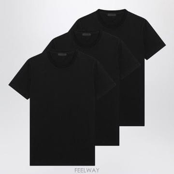 PRADA 26FW ����� �� of three ���� ��ư T shirts UJM49211CDF0002 TP577485126FW ����� �� of three ���� ��ư T shirts UJM49211CDF