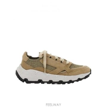 Brunello Cucinelli 23FW ���ڷ� ��ġ�ڸ� ����ũ�� ��Ʈ �� SUEDE ���� SNEAKER WITH BEADWORK MZ3423FW ���ڷ� ��ġ�ڸ� ����ũ�� ��Ʈ �� SUEDE ���� SNE