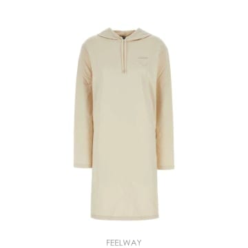 PRADA 24FW ����� Cream stretch ��ư ����Ʈ ���� �巹�� 133309SOOO14LYF0018 TP524FW ����� Cream stretch ��ư ����Ʈ ���� �巹�� 1333