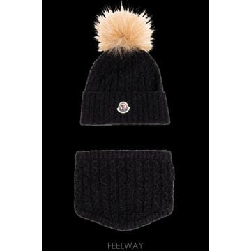 Moncler 울 셋  모자, snood L29543G00008N1218999 TP580857431