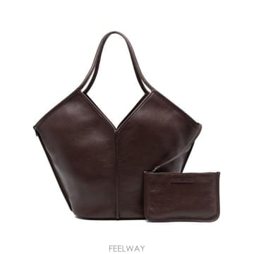 HEREU HEREU BORSA CALELLA DISTRESSED WBCALDDARKBROWN TP578400667HEREU BORSA CALELLA DISTRESSED WBCALDDARKBROWN TP57840