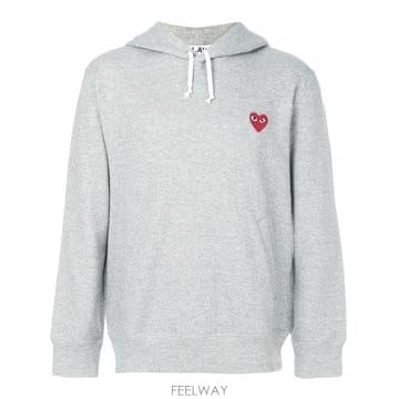 Comme des Garcons �ĵ������� Felpa con cappuggio grigia AXT1701 TP577489586�ĵ������� Felpa con cappuggio grigia AXT1701 TP577489