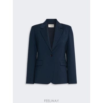 Max Mara 26FW �������� �������� monopetto in lana stretch   BLU WE5046086106026FW �������� �������� monopetto in lana stretch   BLU