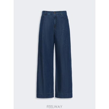 Max Mara 26FW �������� Jeans ���̵� ���� in ���� di cotone   BLU WE518602610600126FW �������� Jeans ���̵� ���� in ���� di cotone   BL