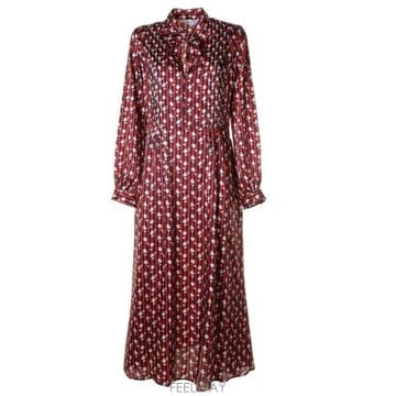Maison Kitsune 26 FW ���� Ű���� �÷η� ����Ʈ ��Ʈ������ �巹�� S298 LW01612WF401926 FW ���� Ű���� �÷η� ����Ʈ ��Ʈ������ �巹�� S298