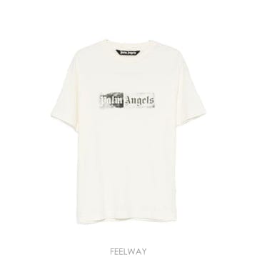 Palm Angels 26FW �ʾ����� ���� Ƽ���� PAMAA001JR005 0310 WHITE26FW �ʾ����� ���� Ƽ���� PAMAA001JR005 0310 WHITE