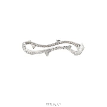 디올 JBDR94063 18K화이트골드 풀파베 다이아 부아드로즈 팔찌-17.5호aa67098