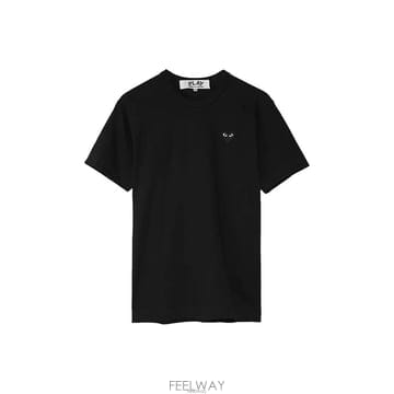 26FW 블랙 하트 와펜 패치 티셔츠 블랙 AX-T064-051-1