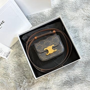 셀린느 클로드 카프스킨 미니 크로스백