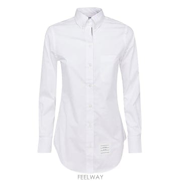 Thom Browne [S27]����� FLL005E03113100 ���� ���� ����콺 ���� ĳ�־���� Ŭ���ļ��� �ΰ� WHITE[S27]����� FLL005E03113100 ���� ���� ����콺 ���� 