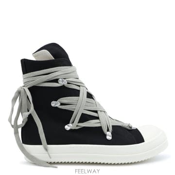 Rick Owens [B47]�������� DU02F6809DOW1911 ���� �ο�ž ����Ŀ�� BLACK AND MILK LEATHE[B47]�������� DU02F6809DOW1911 ���� �ο�ž ����Ŀ�� BL
