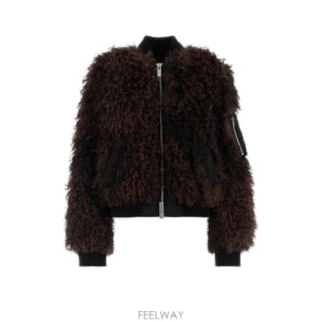 Sacai [X45]��ī�� 2608660 601 ���� ���� ���� ����콺 Brown eco fur bomber jack[X45]��ī�� 2608660 601 ���� ���� ���� ����콺 Brown 