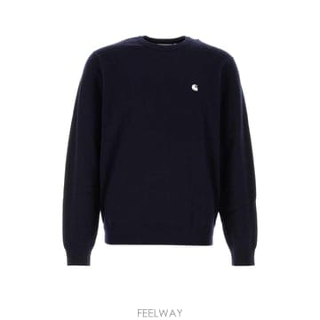 [X45]칼하트 I030841 0COXX 남성 맨투맨 스웨트셔츠 후드 Midnight blue wool bl