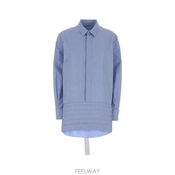 Sacai [X45]��ī�� 2608666 458 ���� ���ǽ� �� �̵� �̴� �巹�� Embroidered poplin s[X45]��ī�� 2608666 458 ���� ���ǽ� �� �̵� �̴� �巹