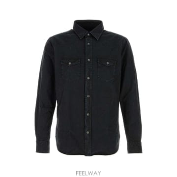 TOM FORD [X45]������ HDS001FMC304 NAA ���� ���� ���� ���� ���� Black denim shirt[X45]������ HDS001FMC304 NAA ���� ���� ���� ���� ���� 