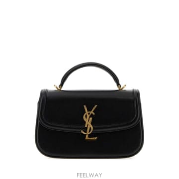 [X45]생로랑 A002L60SX0W 1000 여성 토트백 쇼퍼백 탑핸들백 핸드백 Black leather 