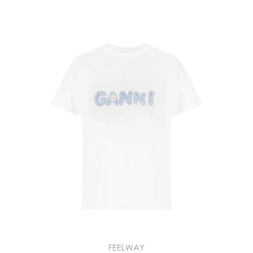 GANNI [W63]���� A105018811038 151 ���� Ƽ���� ���� ž T SHIRT[W63]���� A105018811038 151 ���� Ƽ���� ���� ž T SHIR