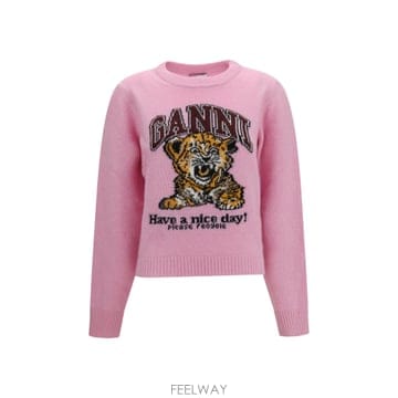 GANNI [K68]���� A1070047 868 ���� ��Ʈ ������ ����� Wool graphic Sweater[K68]���� A1070047 868 ���� ��Ʈ ������ ����� Wool gr