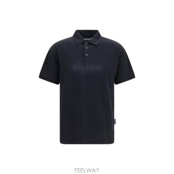 Palm Angels [K68]�ʾ����� PAMGB002FB002 1009 ���� ���� ���ɼ��� Cotton Polo with emb[K68]�ʾ����� PAMGB002FB002 1009 ���� ���� ���ɼ��� Co