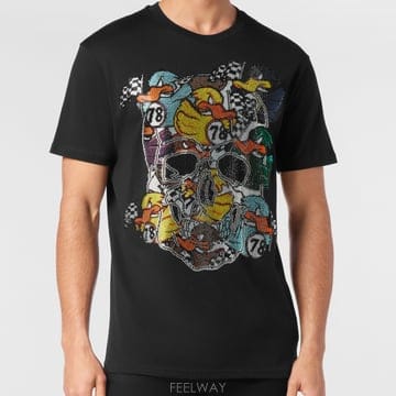 Philipp Plein �Ż� Ǯ�÷� ���ͷκ꽺Ű���÷ΰ� ����Ƽ���� M(95~100����) ���Ϲ�۽Ż� Ǯ�÷� ���ͷκ꽺Ű���÷ΰ� ����Ƽ���� M(95~100��